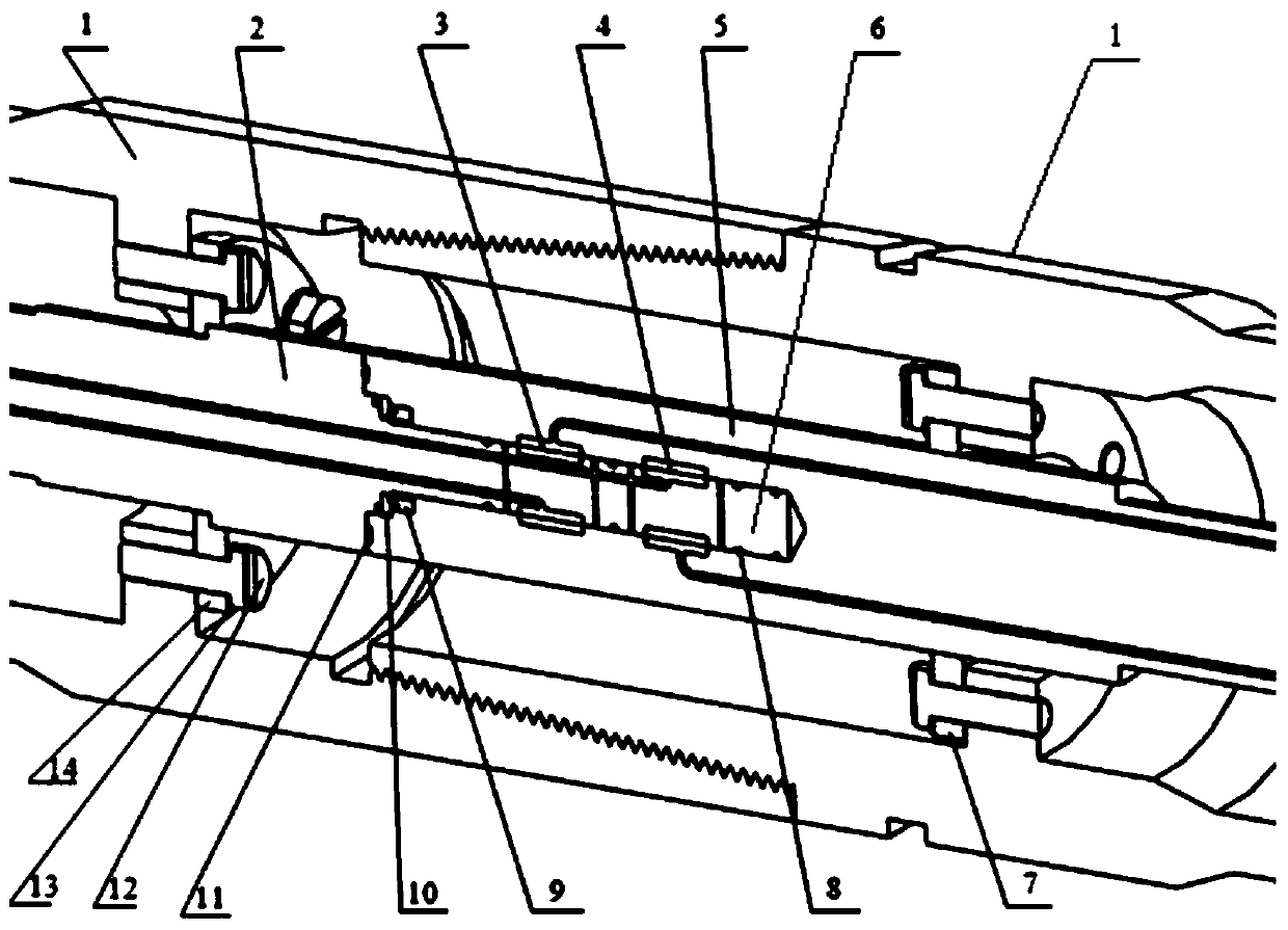 An electric drill joint structure