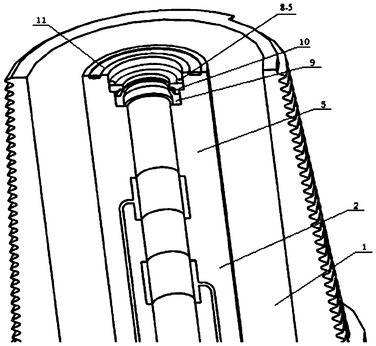 An electric drill joint structure