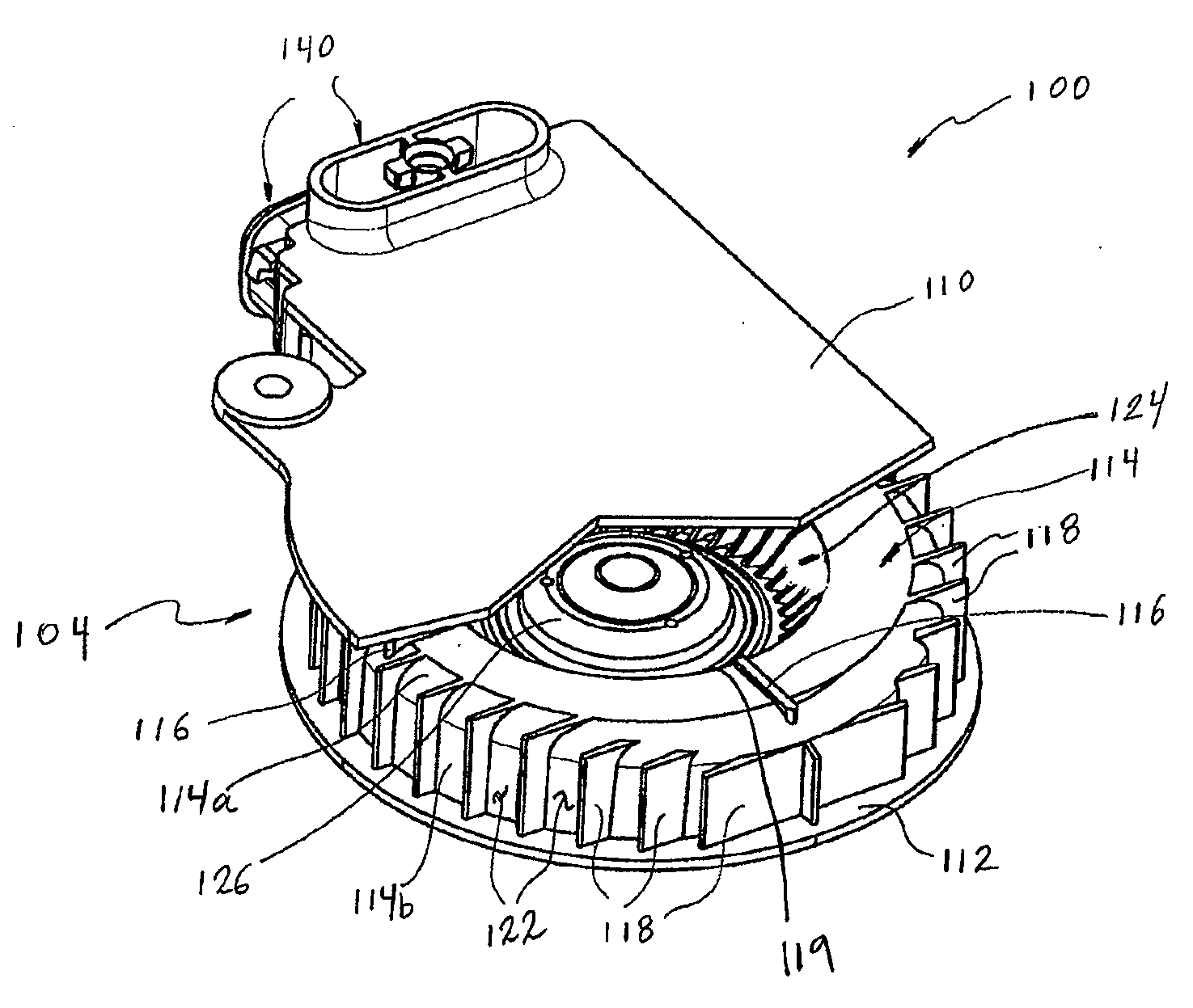 Blower housing for climate controlled systems