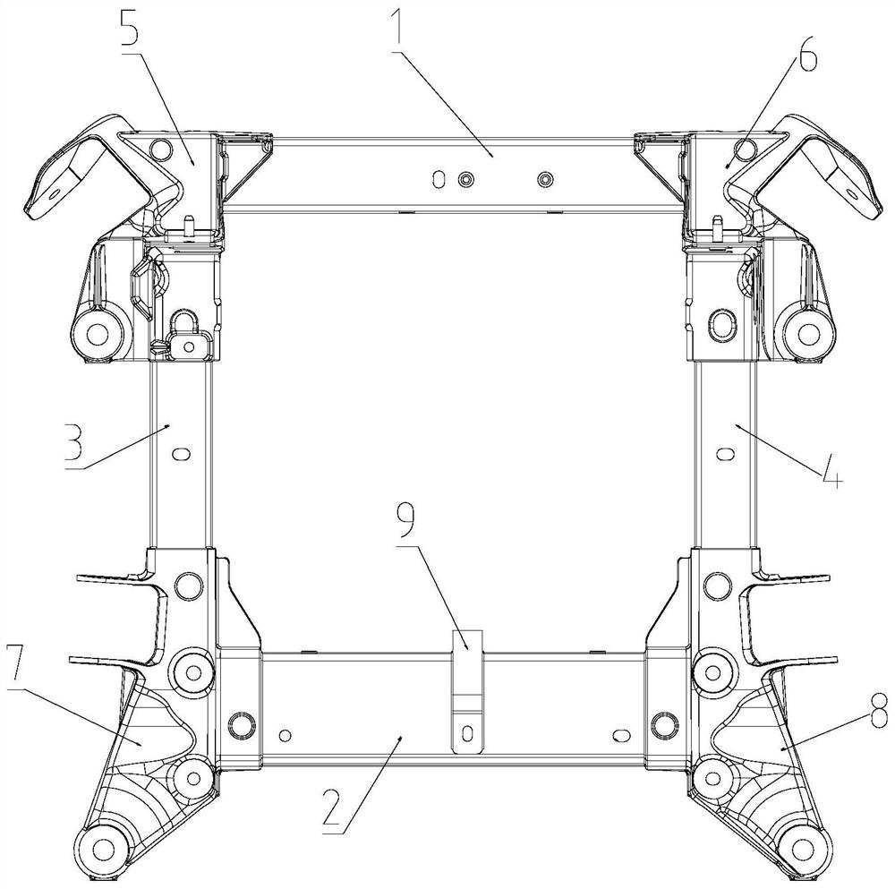 A welding process for front and rear sub-frames of lightweight dissimilar aluminum materials