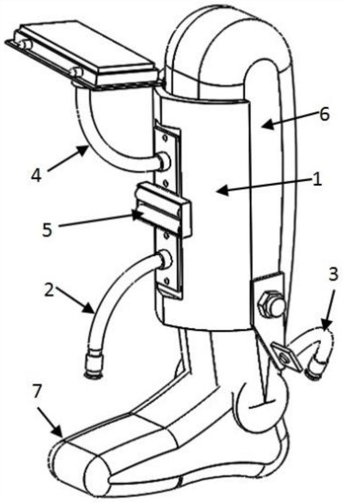 Ankle pump exerciser for preventing lower limb phlebothrombosis and using method