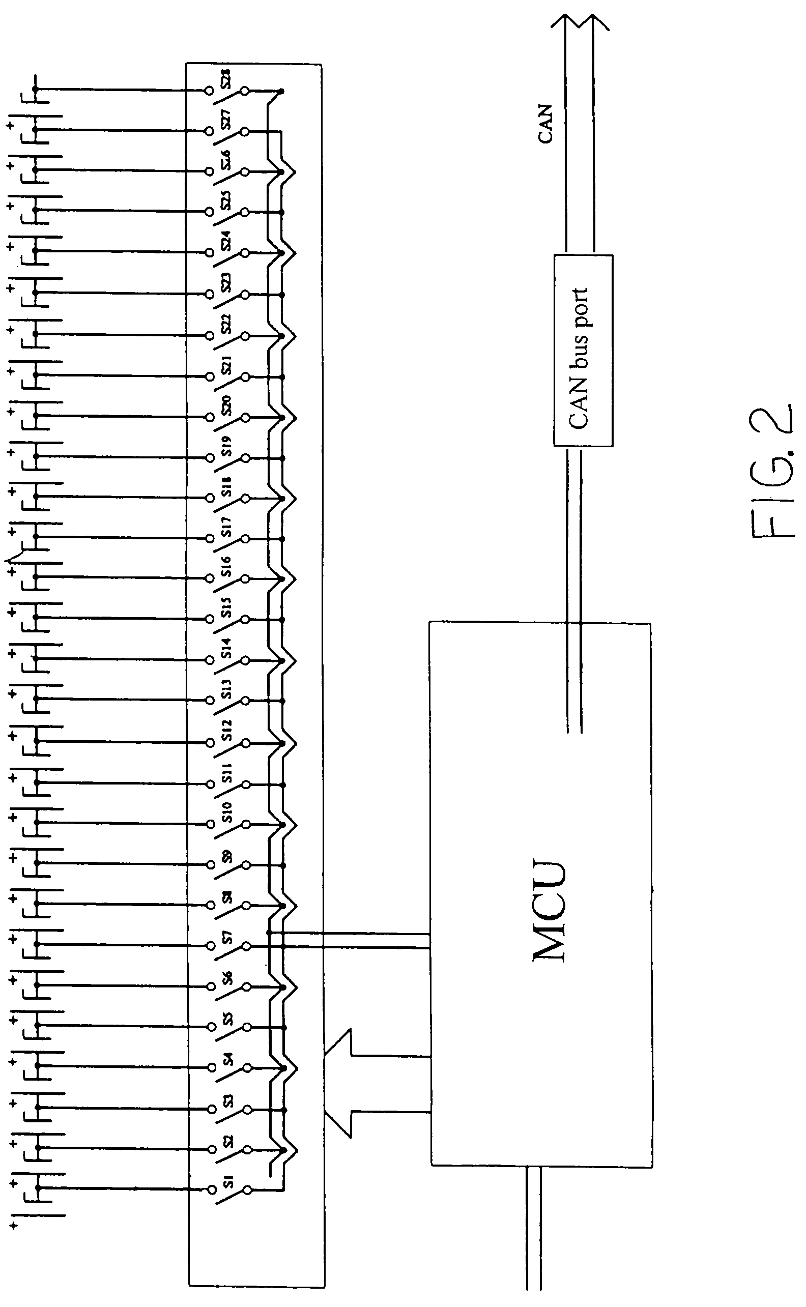 Monitoring system for fuel cell stack