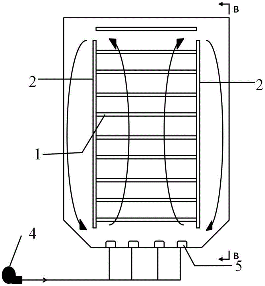 Flat-plate gas-lift circulation type algae culture photosynthetic reactor and microalgae culture method using flat-plate gas-lift circulation type algae culture photosynthetic reactor