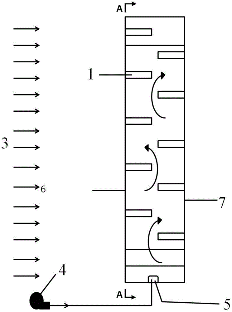 Flat-plate gas-lift circulation type algae culture photosynthetic reactor and microalgae culture method using flat-plate gas-lift circulation type algae culture photosynthetic reactor