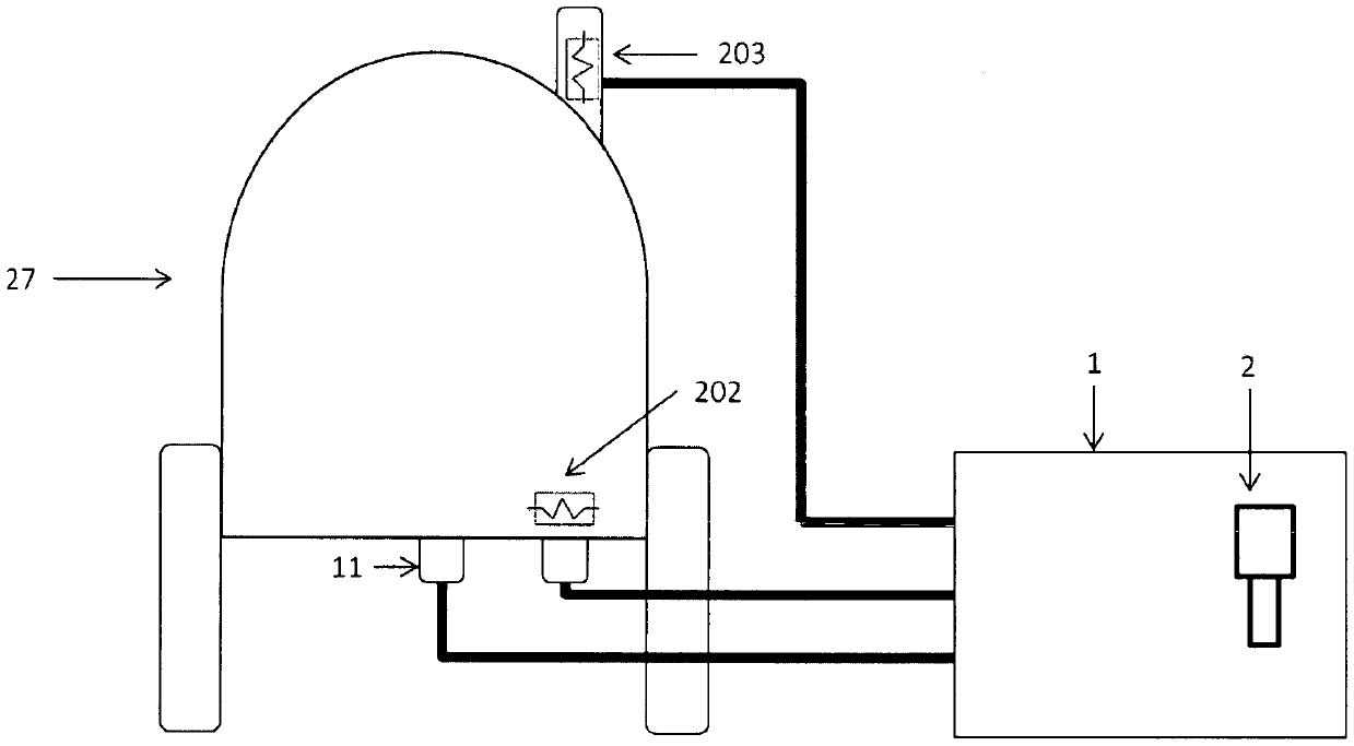 NMR apparatus comprising a superconducting magnet assembly and cooled probe components