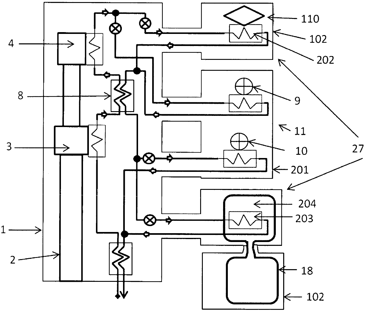 NMR apparatus comprising a superconducting magnet assembly and cooled probe components