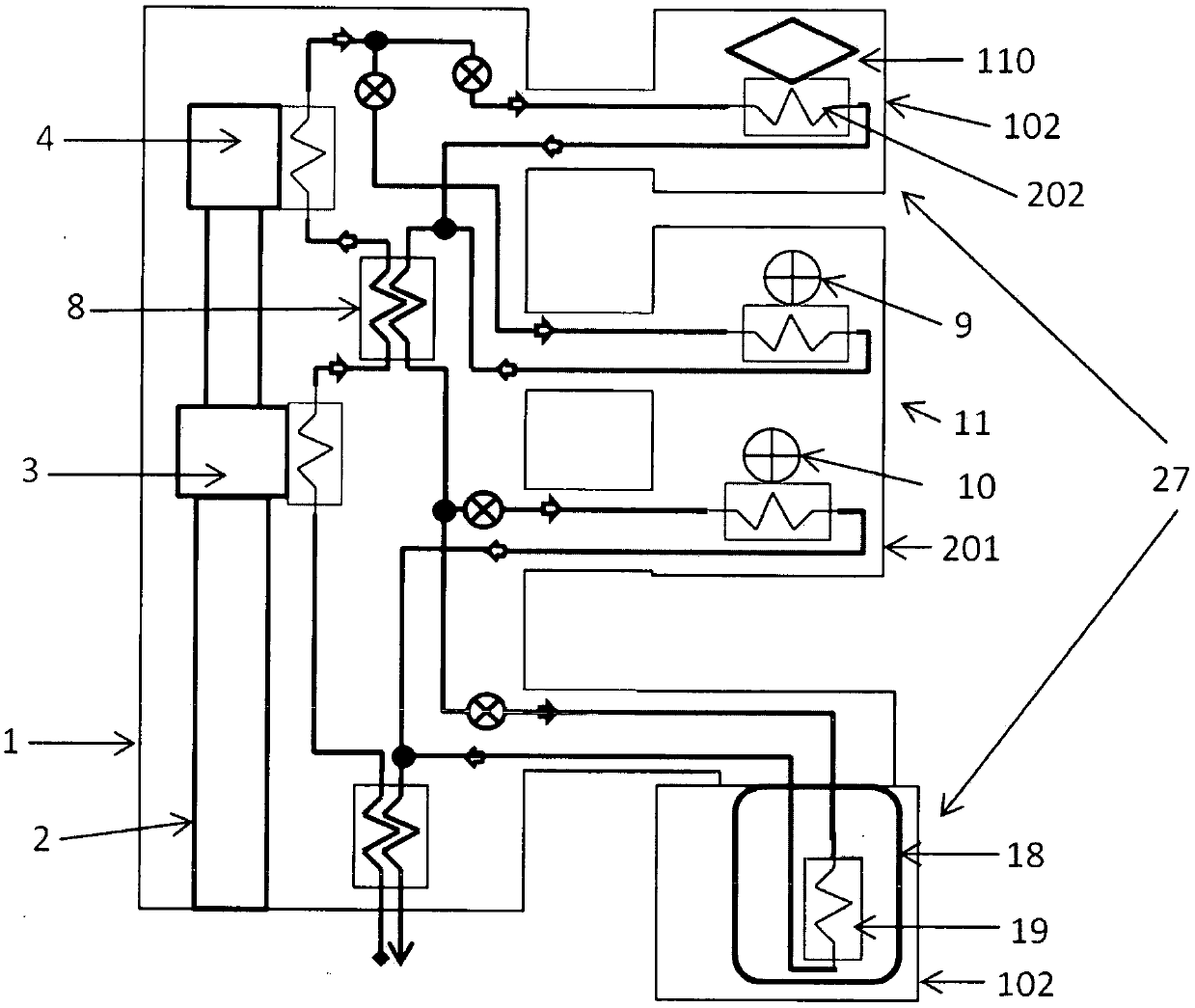 NMR apparatus comprising a superconducting magnet assembly and cooled probe components