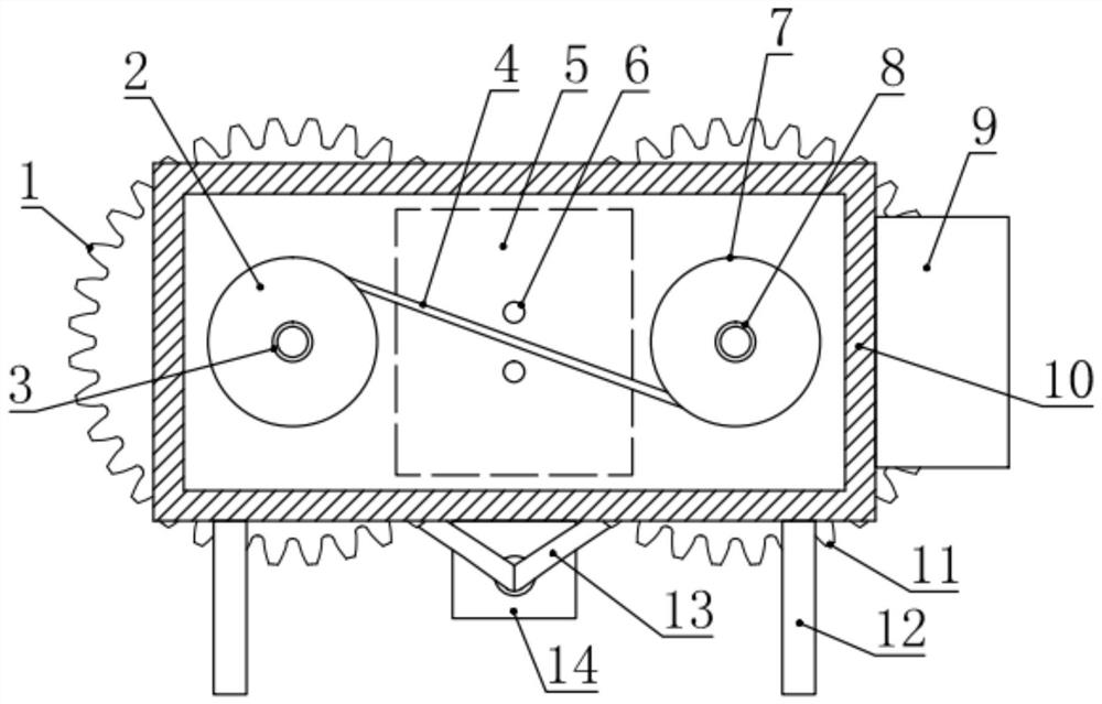 Rotary baking device for wire and cable production