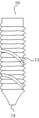 Hollow screw structure and usage thereof