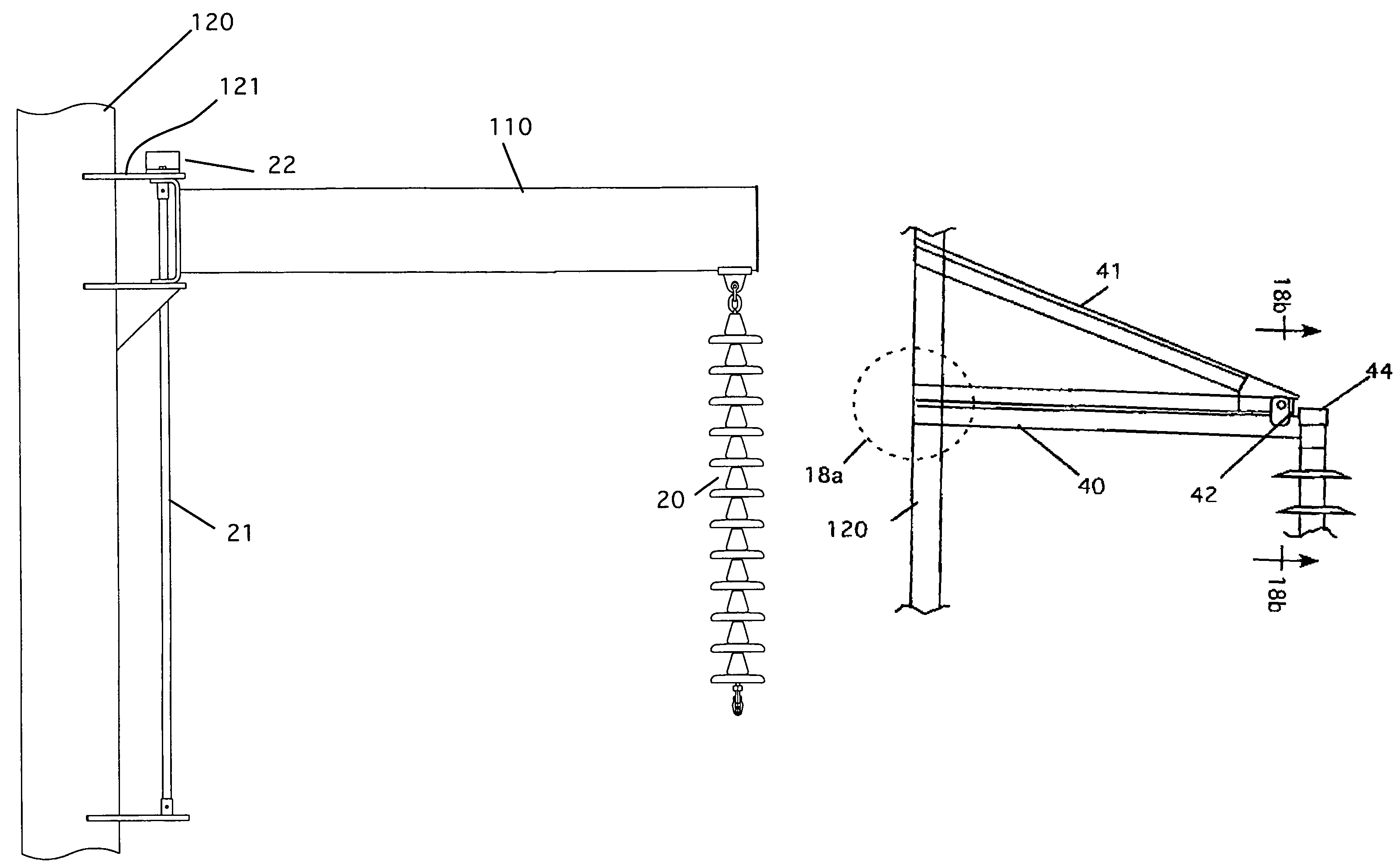 Transmission tower devices for reducing longitudinal shock loads