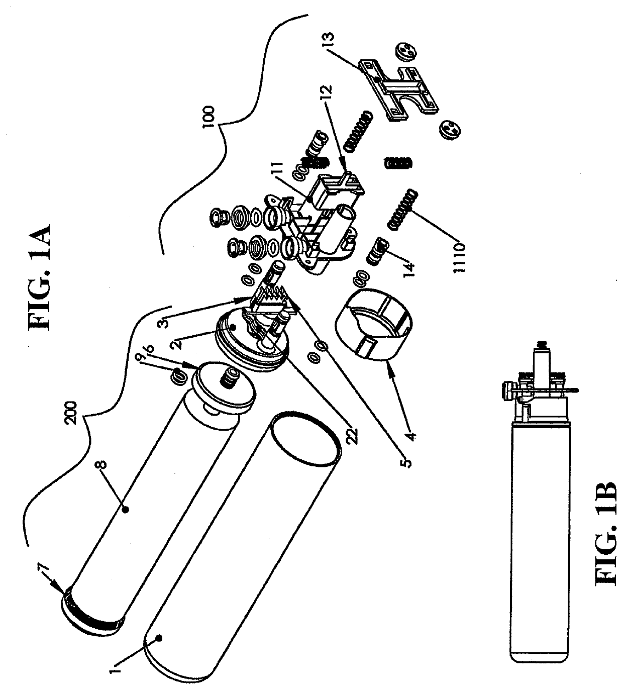 Push filter with floating key lock