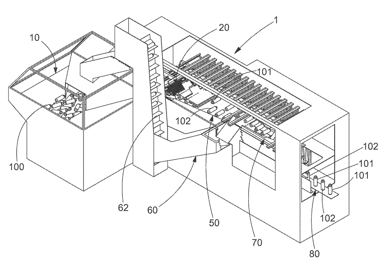 Machine for supplying containers