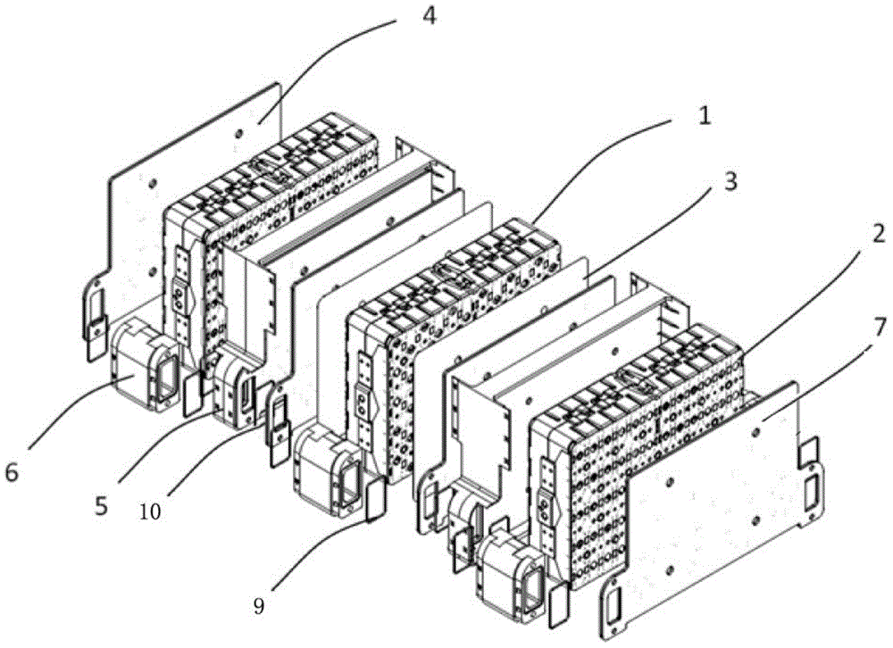 Extendable liquid-cooling battery module for electric vehicle
