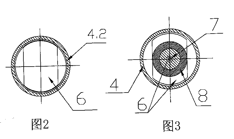 Gas damping buffer with axial piston vent hole