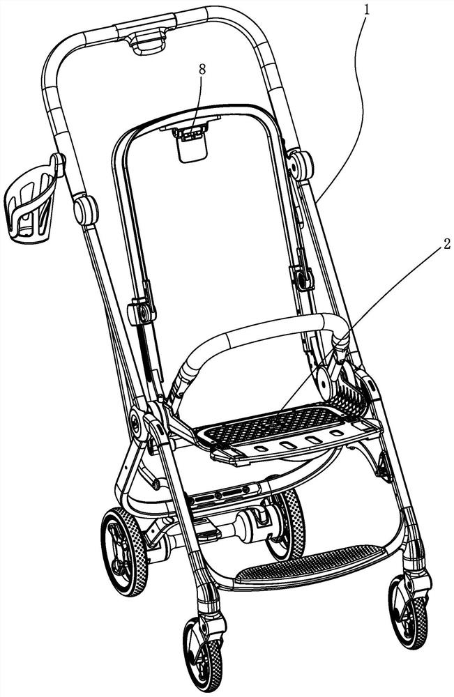 Baby carriage with foldable seat