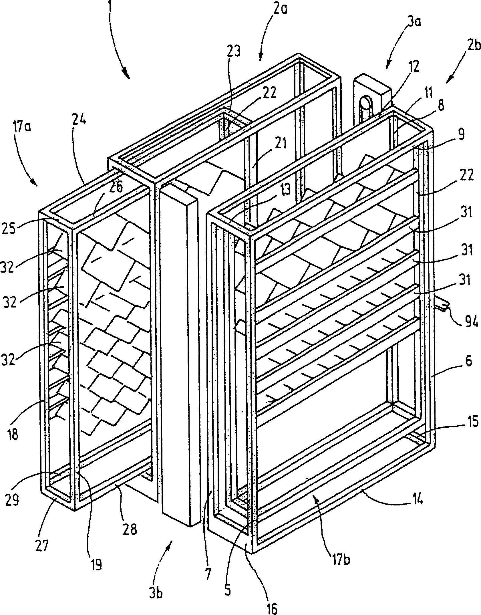 Shelf storage facility