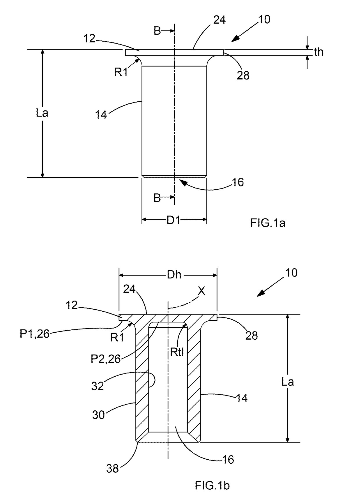 Self-piercing rivet, arrangement with a self-piercing rivet, and method for forming a joint in a stack of at least two sheets of material