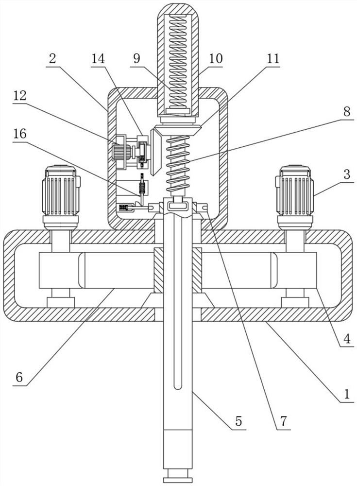 Overload automatic lifting speed reducer for settling tank