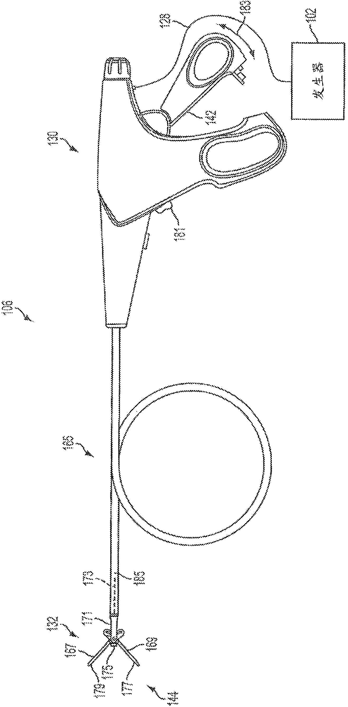 Control circuit of a surgical device with a switch and a method for determining the state of the switch