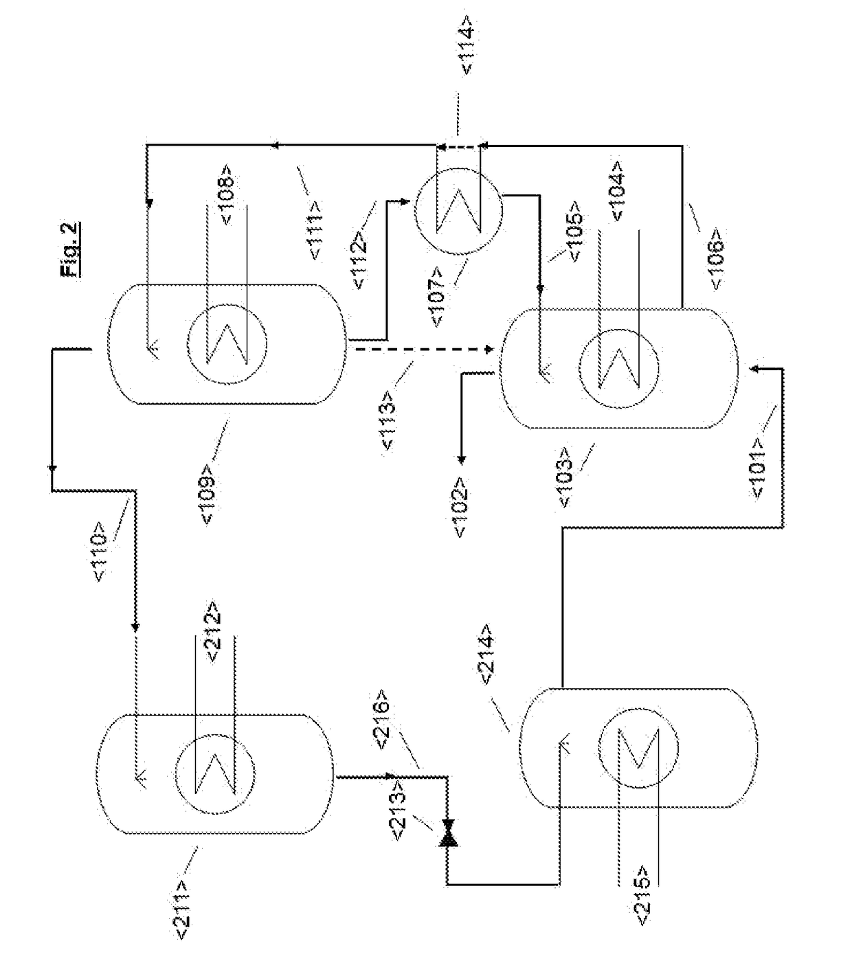 Process for dehumidifying moist gas mixtures