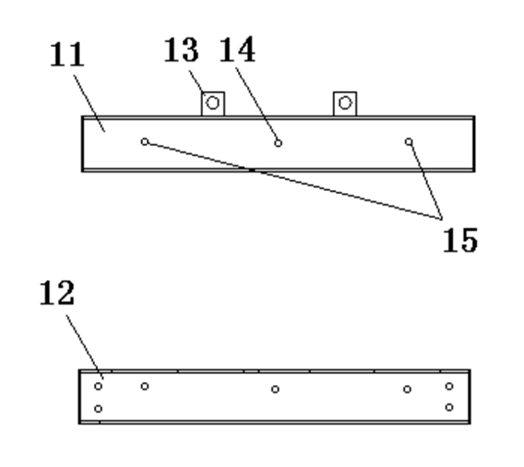 General clamp piece for three-phase three-pole amorphous iron cores