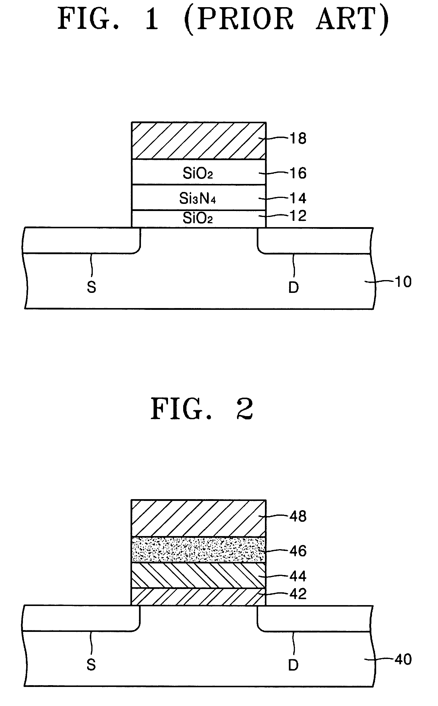 Nonvolatile semiconductor memory device having a gate stack and method of manufacturing the same