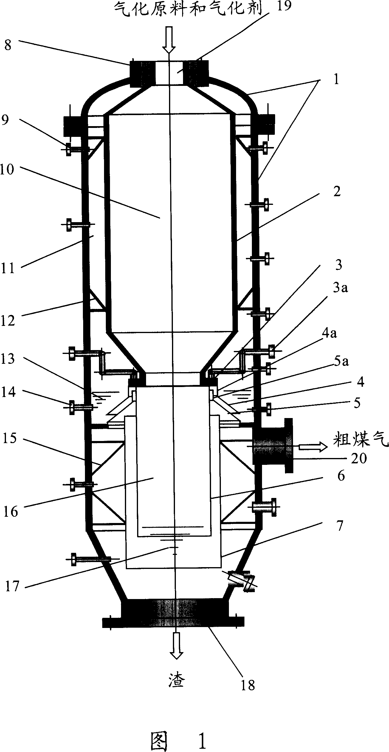 Entrained flow gasification stove, and gasification method