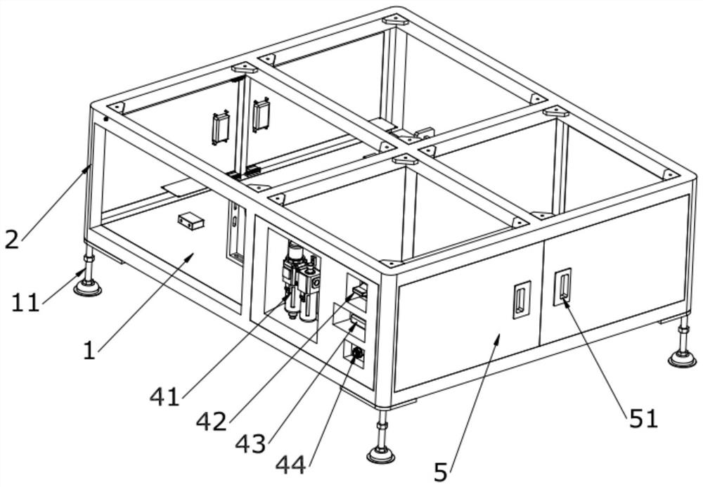 Pull-out type rapid control electric cabinet device