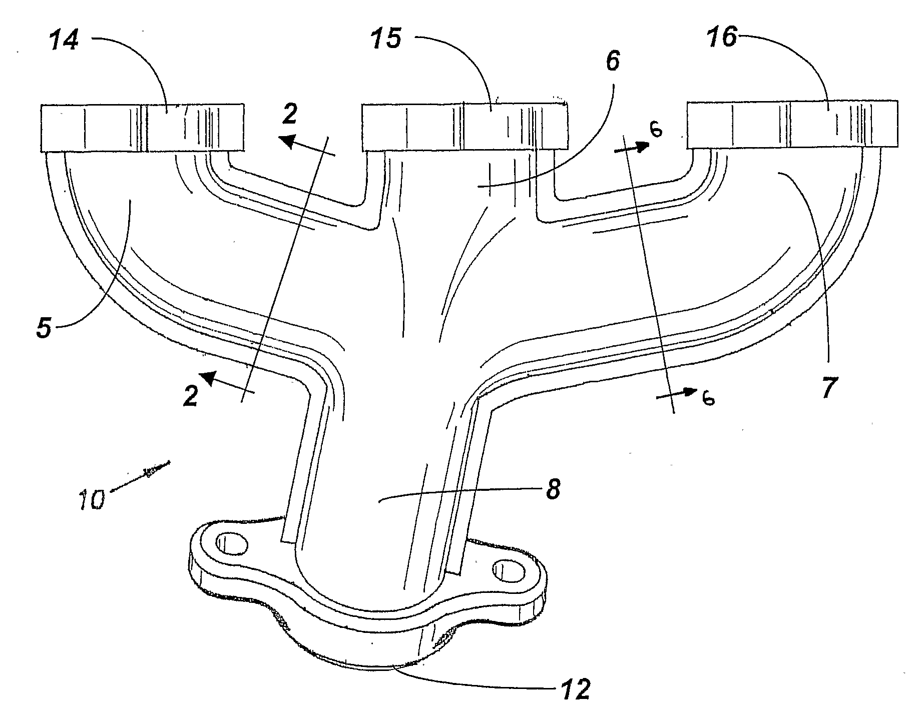 Highly insulated exhaust manifold