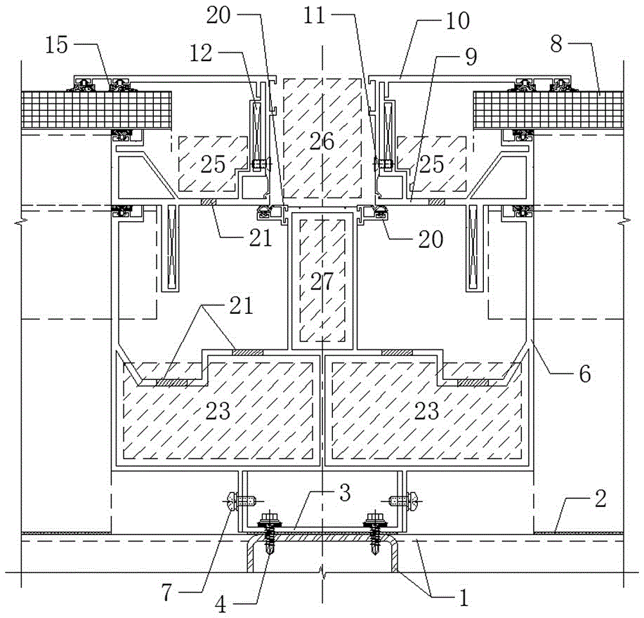 Safe window frame provided with non-destructive water guide cavities, realizing independent water drainage and applied to openable sunlight-plate skylight