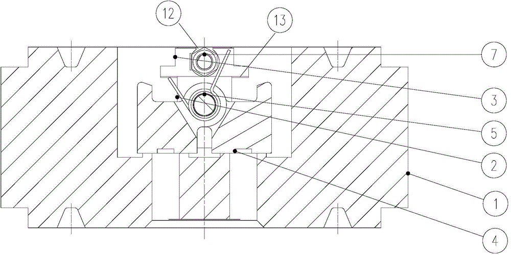 High-class double-disc wafer type check valve without outside leakage