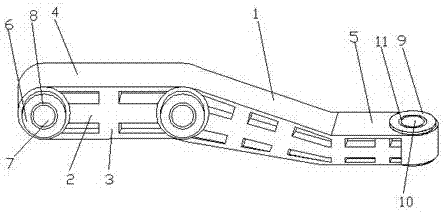 Steering trapezoidal arm for automobile