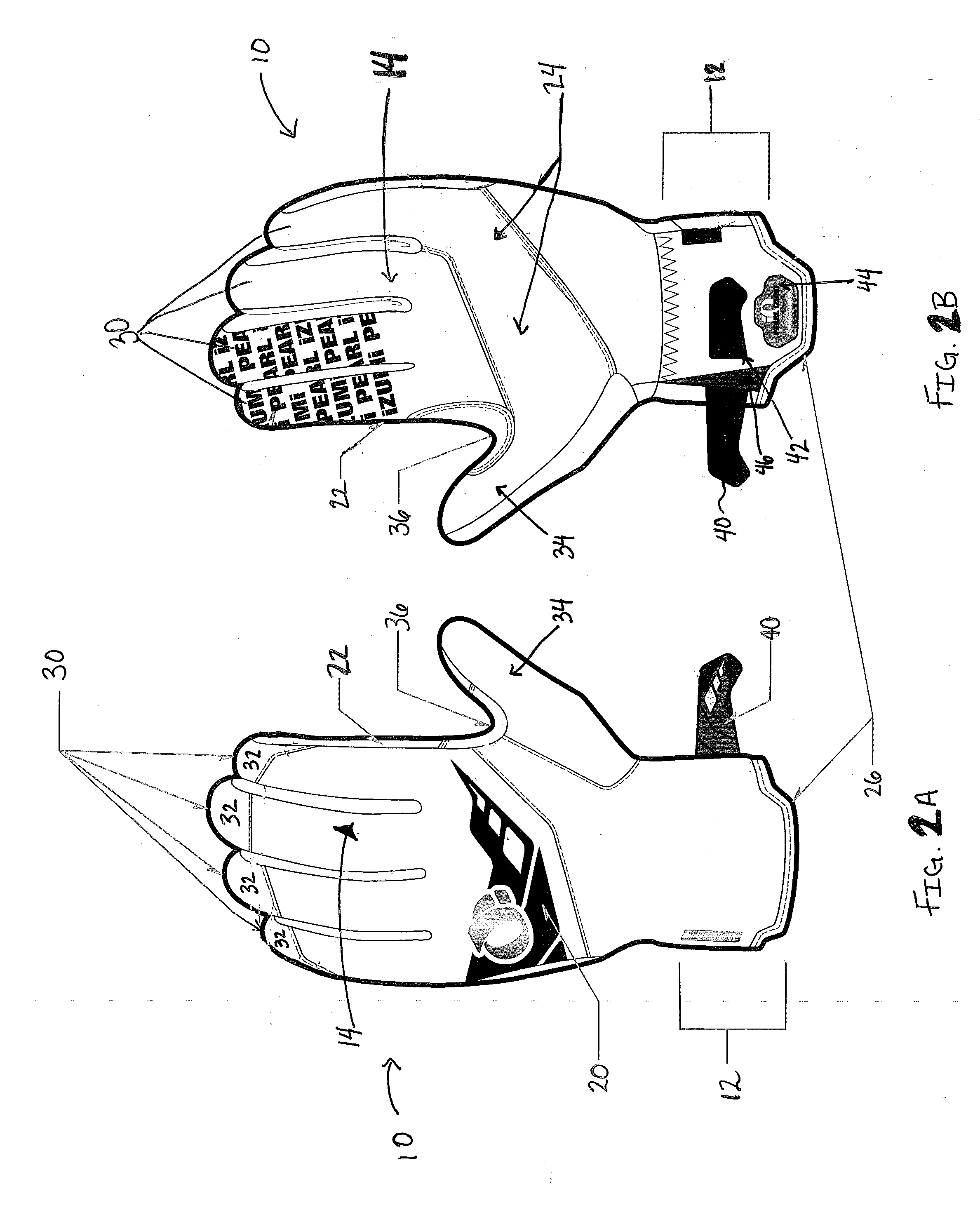 Glove with palm hammock