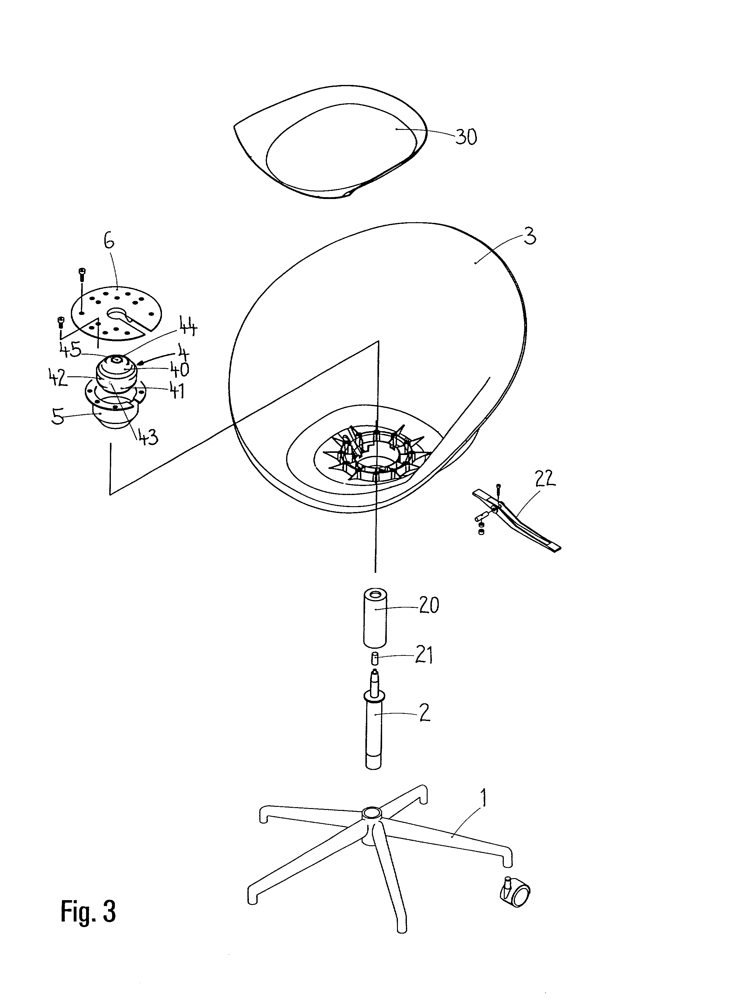 Arrangement for bearing for a seat
