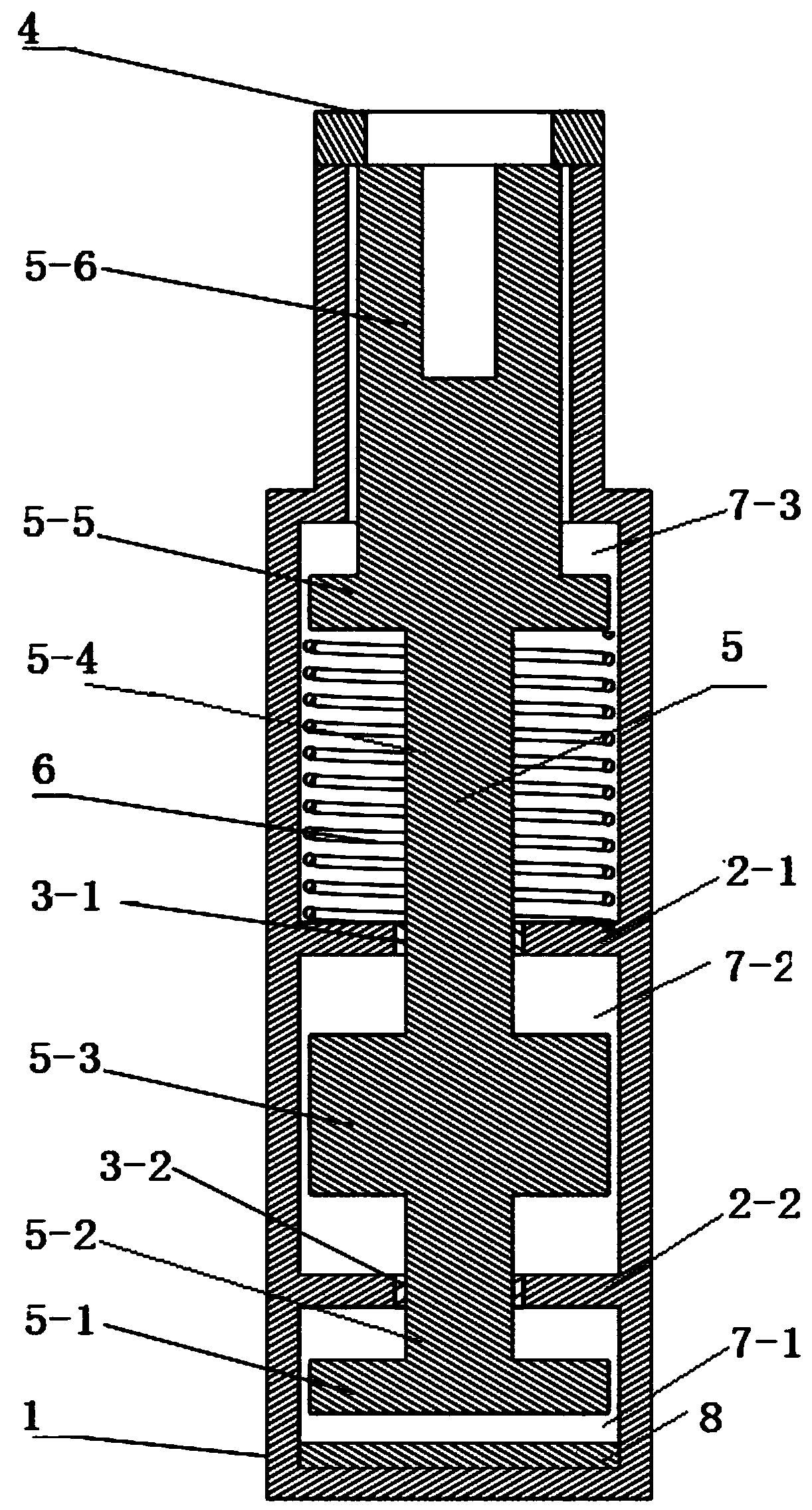 A kind of spring cement shock absorber