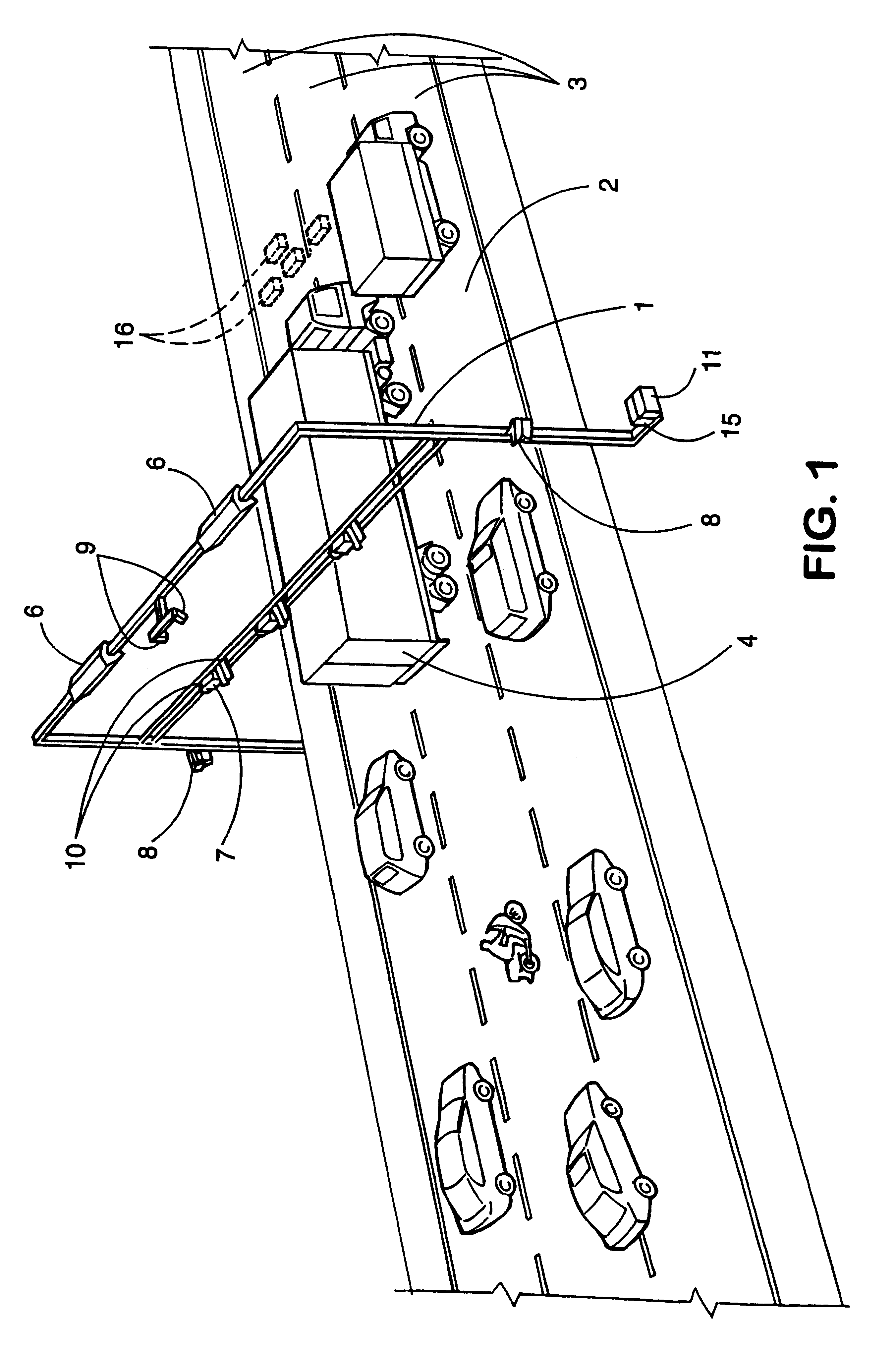 Method and device for registering the outer characteristics of a vehicle in a road toll unit