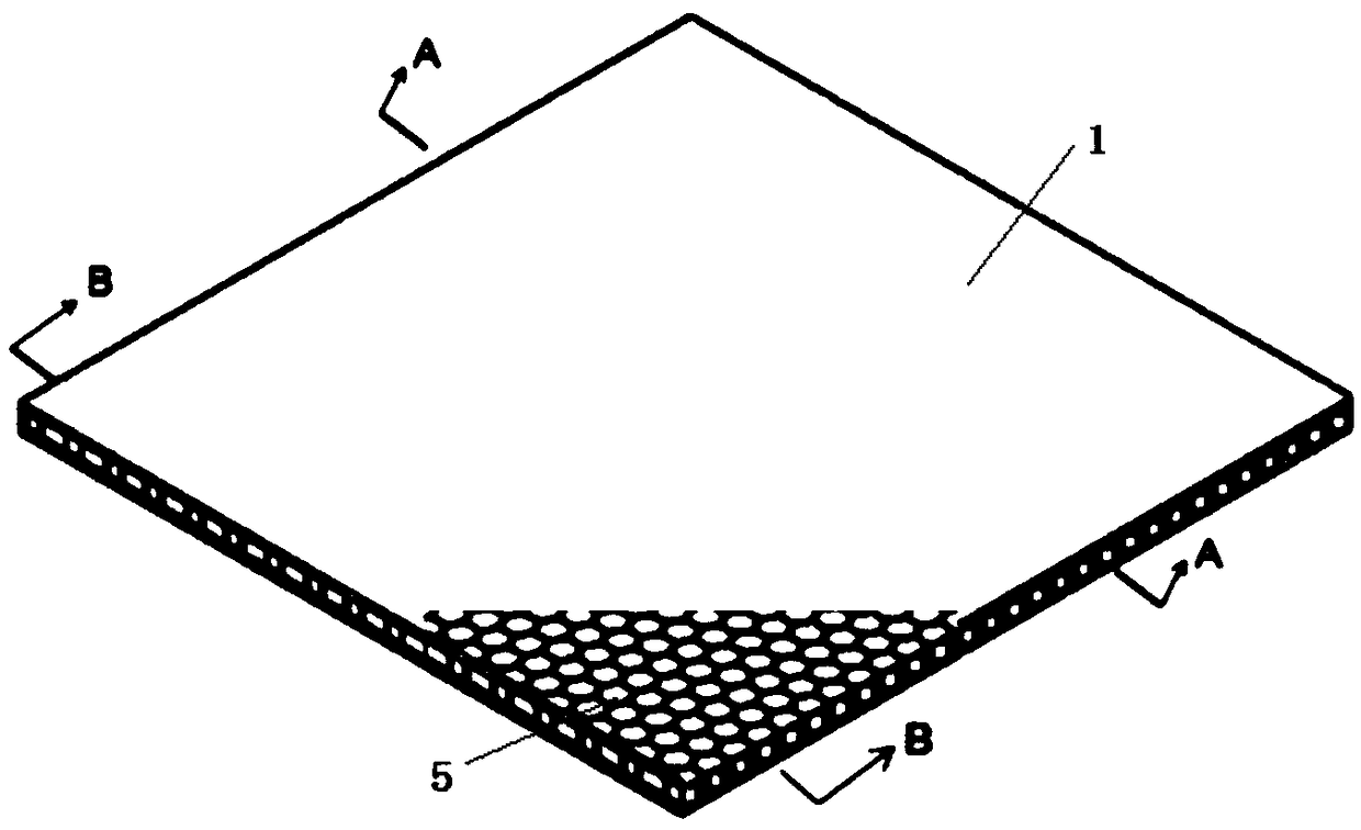 Vertical honeycomb sandwich plate, preparation method and sandwich plate connecting method