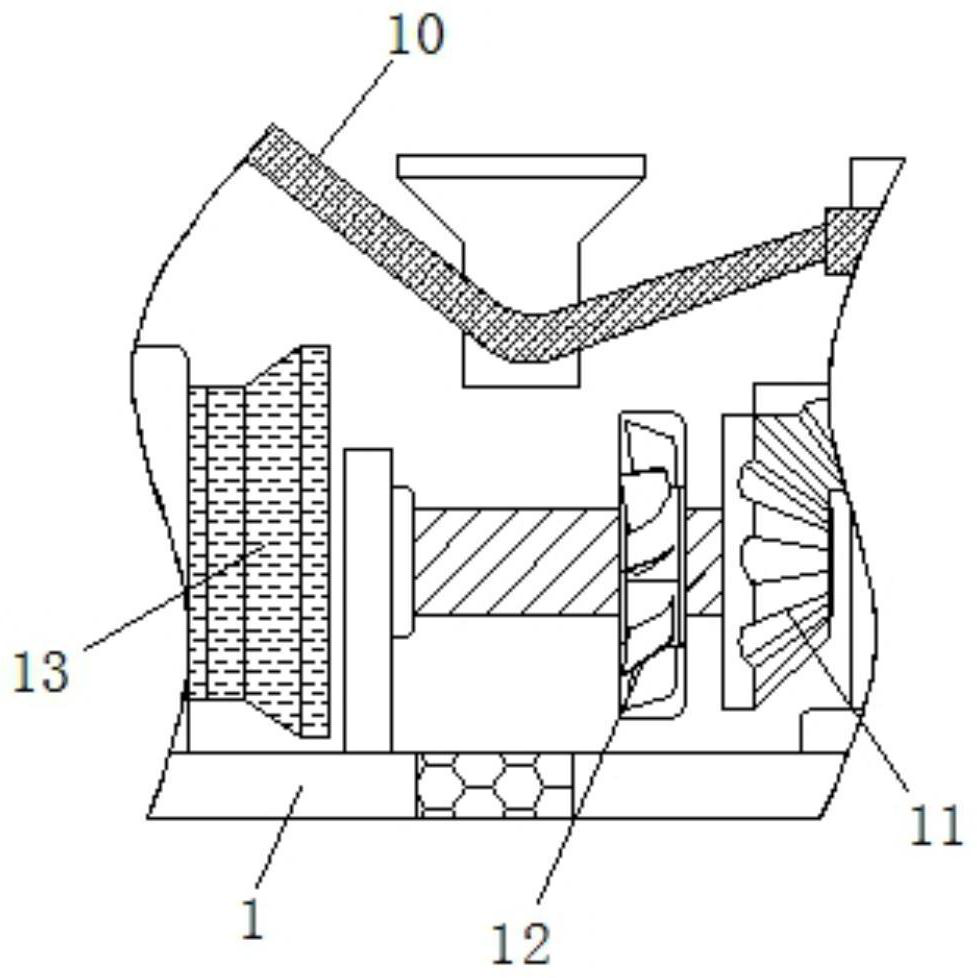 Energy-saving and environment-friendly centrifugal force rotary type restaurant garlic peeling device