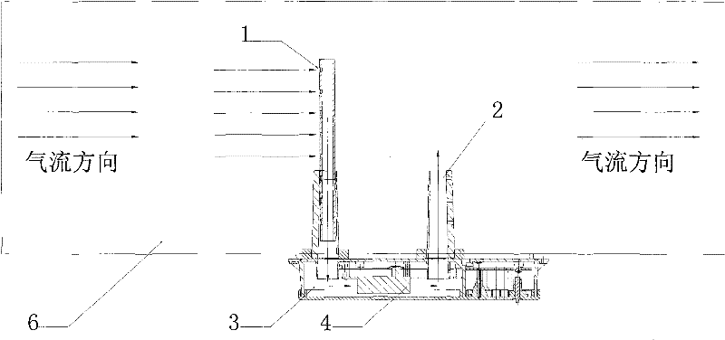 Wind pipe smoke-sensing fire detector