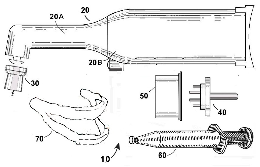Swinging corner and application thereof in tooth surface polishing and bleaching device
