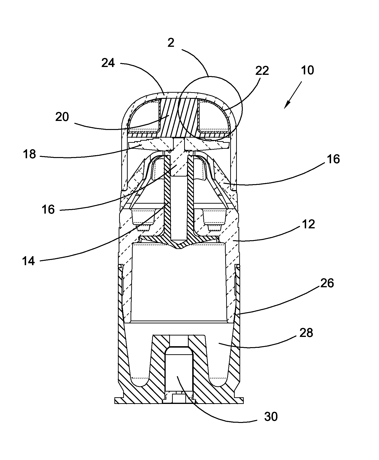 Payload carrying arrangement for a non-lethal projectile