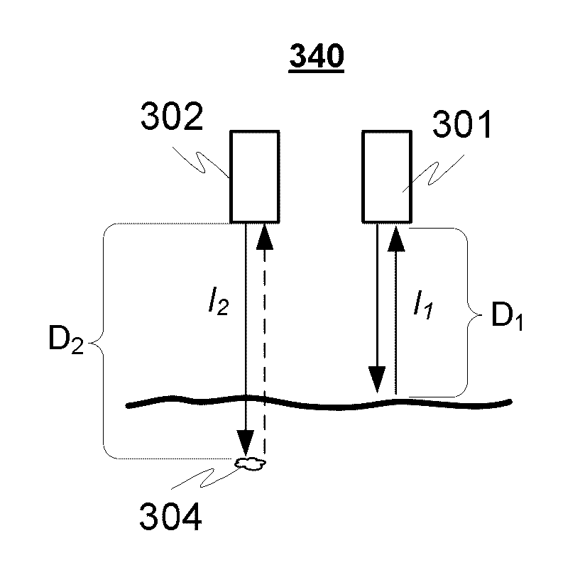 Safety arrangement for aircraft and method for determining type of the landing surface for an aircraft