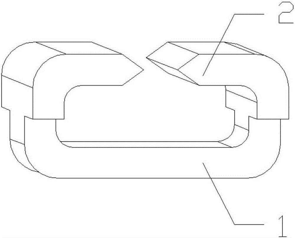 Memory alloy suturing nail and suturing device