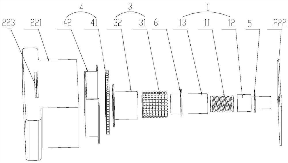 Vibration reduction assembly, vibration isolator and compressor unit