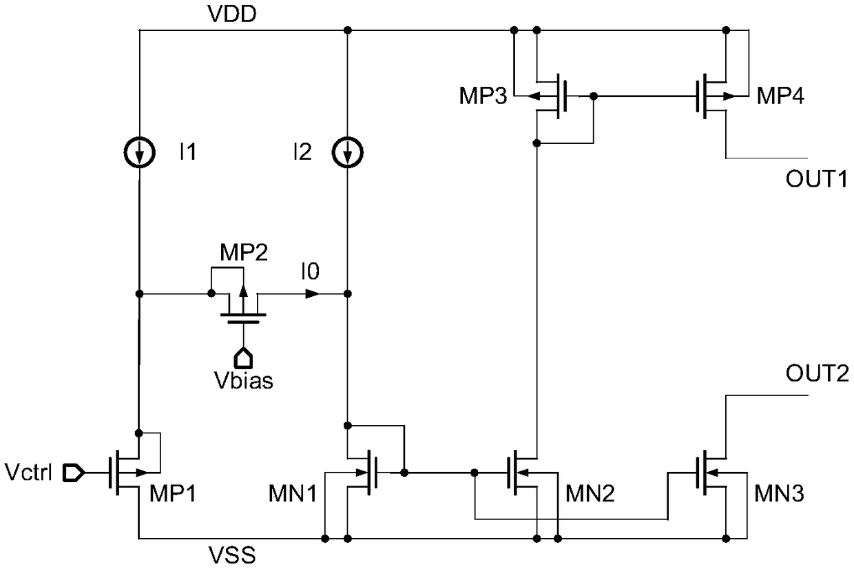 Off-chip adjustable relaxation type voltage-controlled oscillator circuit