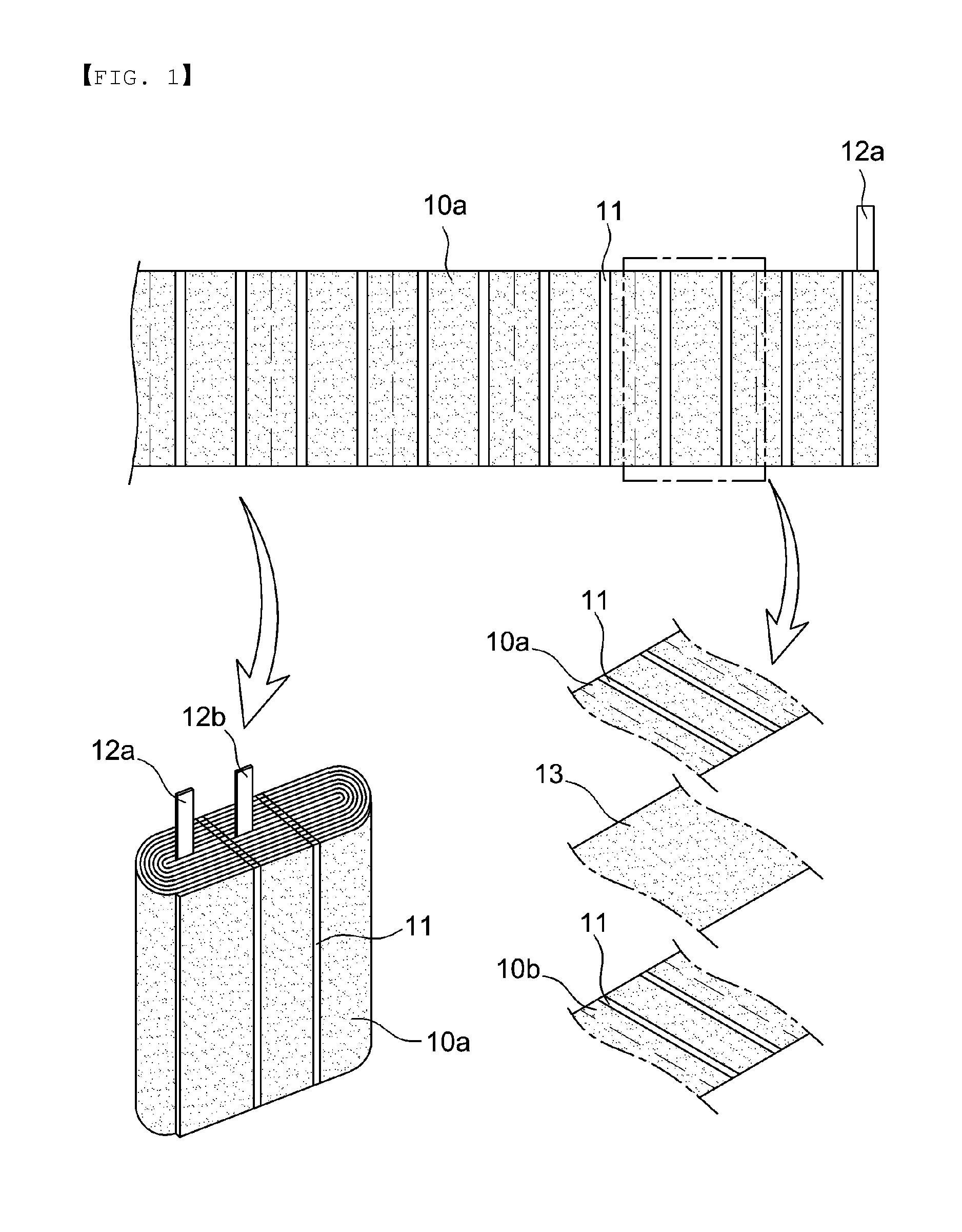 Flexible jelly-roll type secondary battery