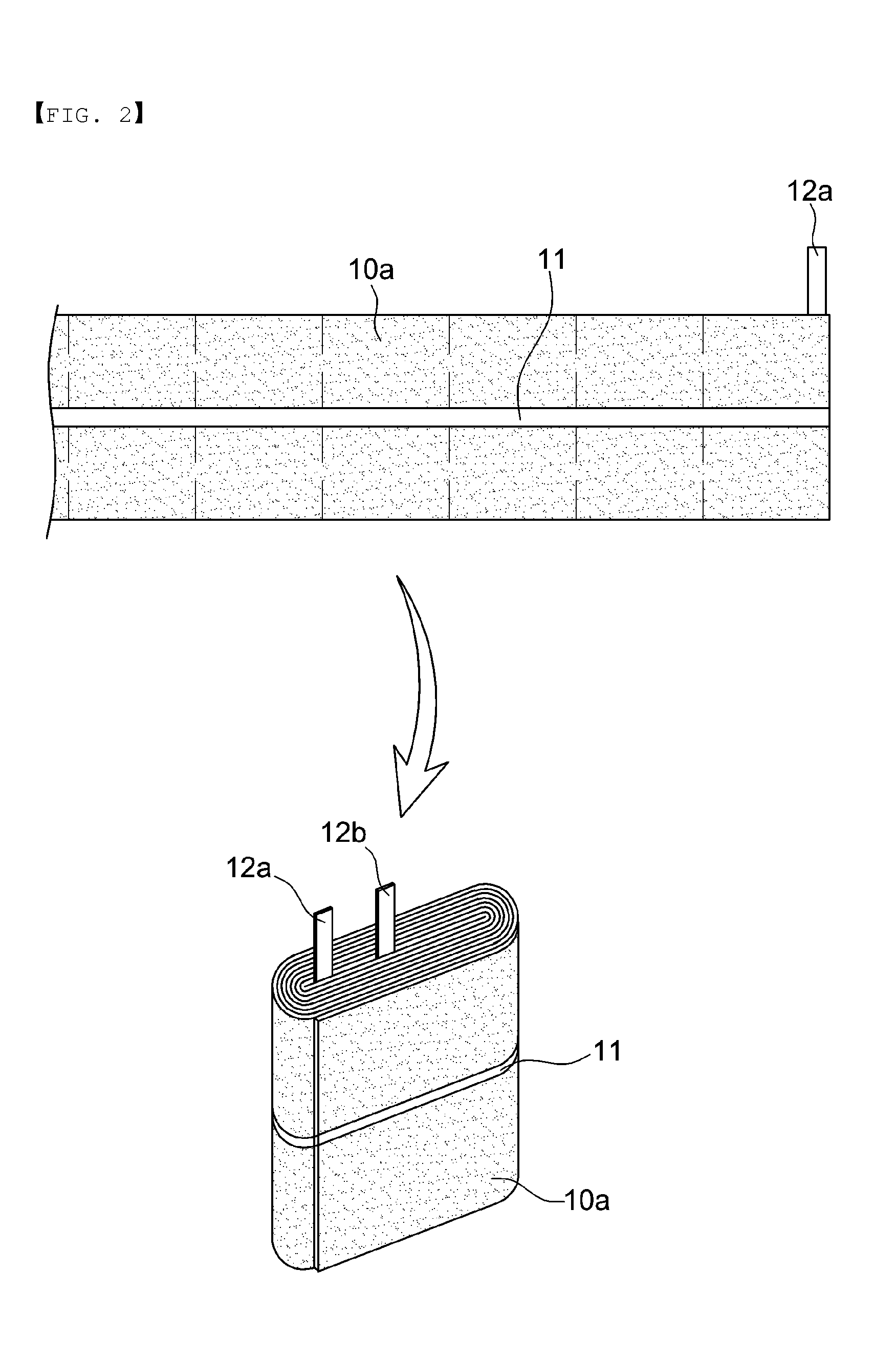 Flexible jelly-roll type secondary battery