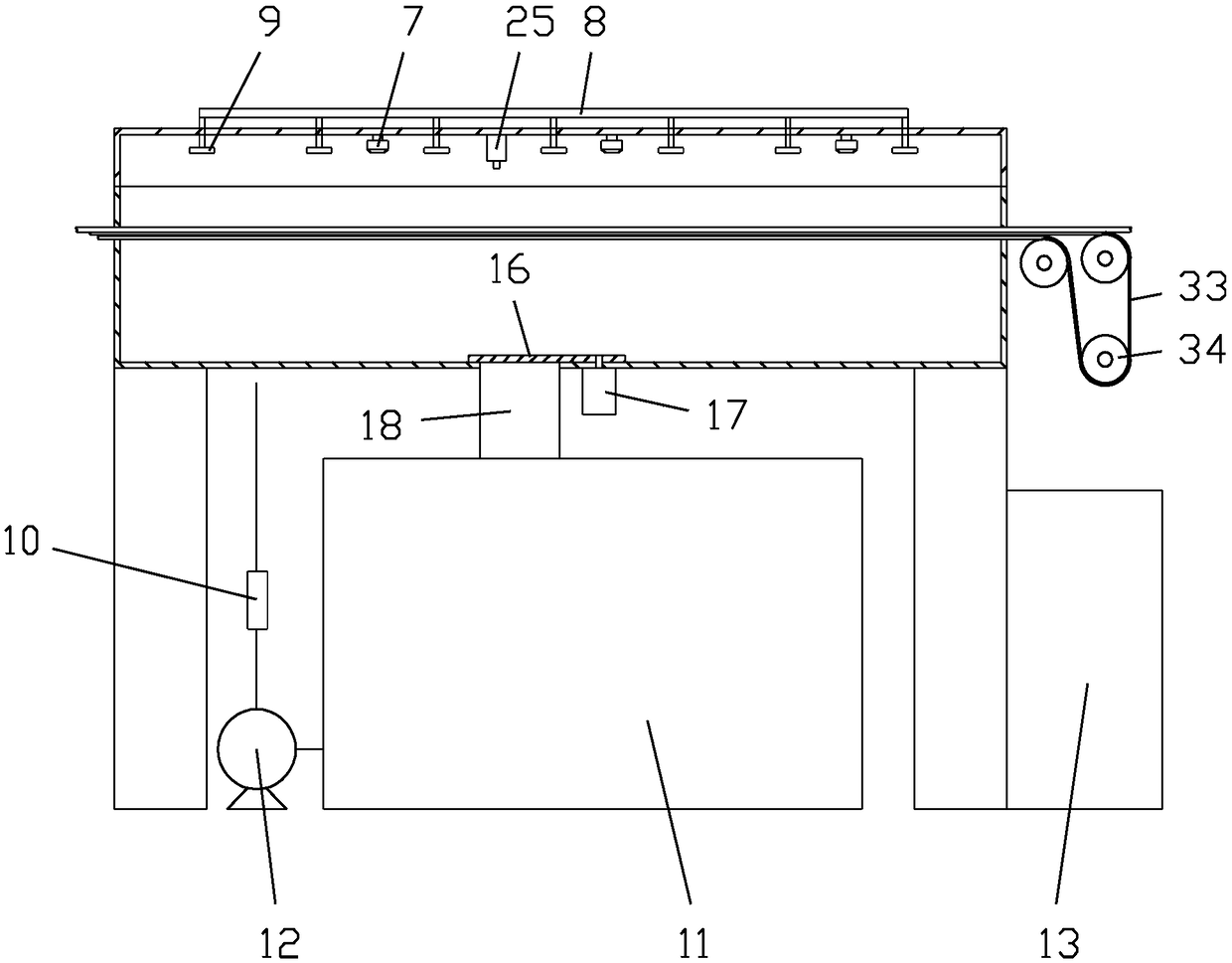 Window glass sealing rubber strip production line