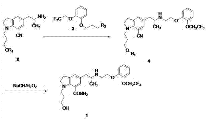 Synthetic method of silodosin