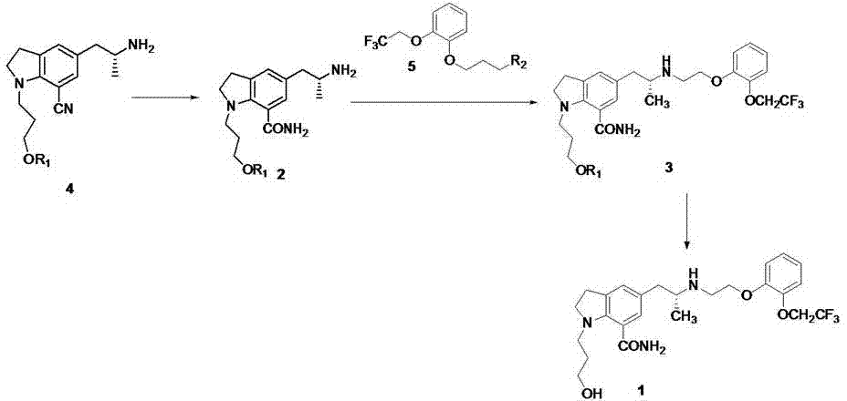 Synthetic method of silodosin